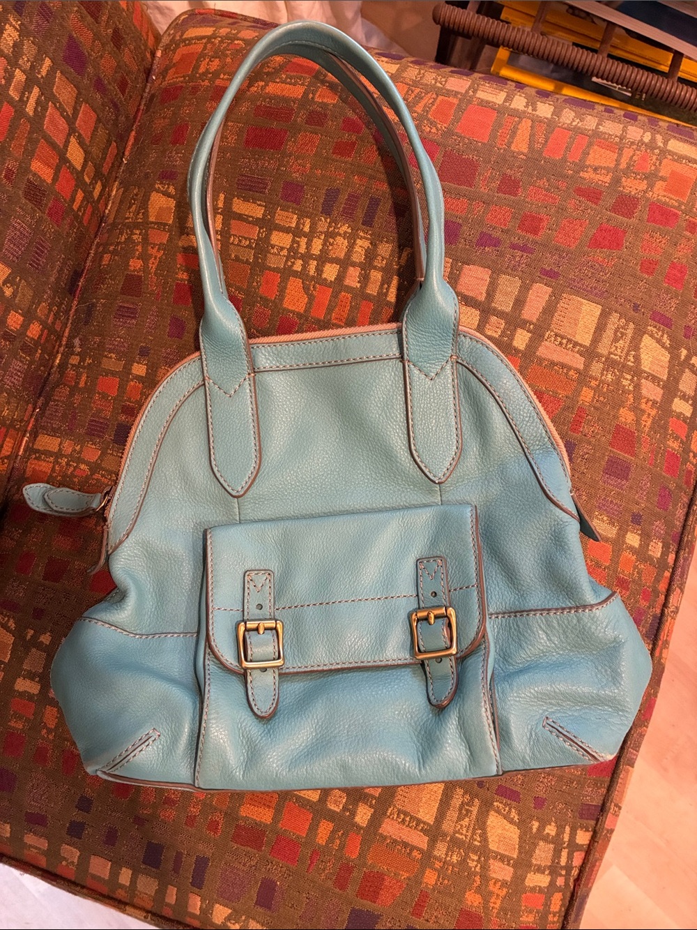 Vintage Fossil Tate Dome Satchel